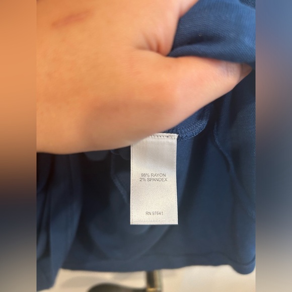 J Jill women's Size M short sleeve Teal Color Pull On Shirt Dress Button Detail - Picture 4 of 10